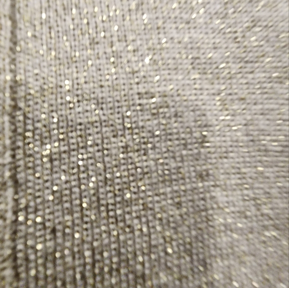 NWT'S CALVIN KLEIN Elegant Cream (SPARKLES) Open-Front Cardigan - Picture 3 of 7